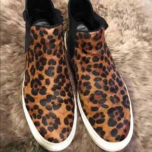 Zara cheetah high top sneakers